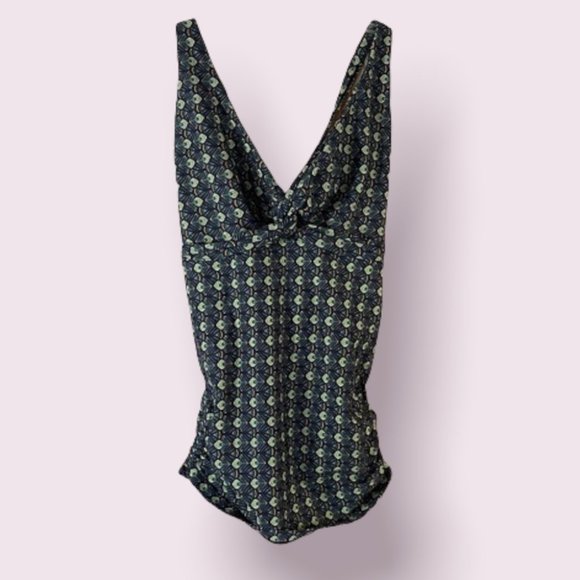 Jenna Sea- Peacock Pattern Strappy Swim Top - Picture 1 of 6
